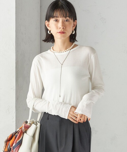 「MILLER」 長袖カットソー ONE SIZE ブラウン レディース_画像7