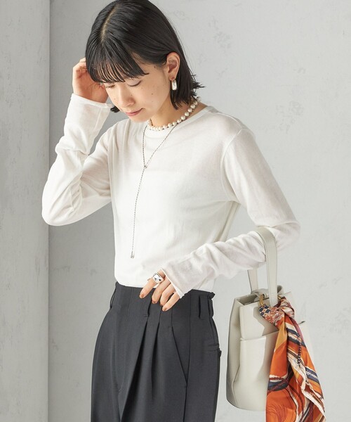 「MILLER」 長袖カットソー ONE SIZE ブラウン レディース_画像8