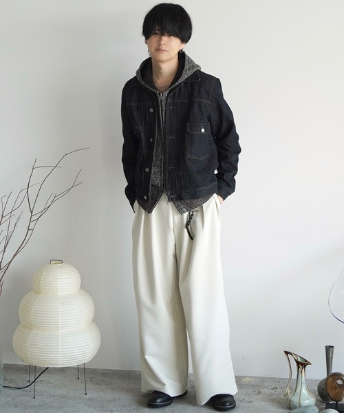 「WYM LIDNM」 デニムジャケット L グレー メンズ_画像6