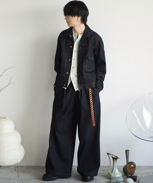 「WYM LIDNM」 デニムジャケット L グレー メンズ_画像8