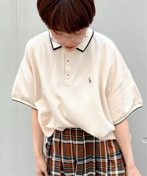 「DOUBLE NAME」 「m:rex」半袖ポロシャツ FREE キナリ レディース_画像5