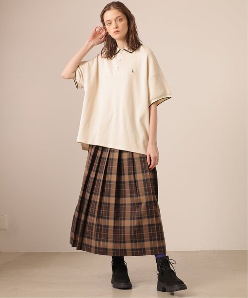 「DOUBLE NAME」 「m:rex」半袖ポロシャツ FREE キナリ レディース_画像9