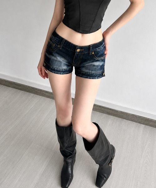 DIAVEL ジーンズ デニム デニムパンツ 26ss サイドファスナーメタル