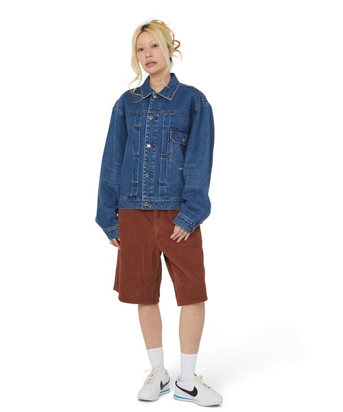 「HUF」 デニムジャケット S インディゴブルー メンズ_画像6