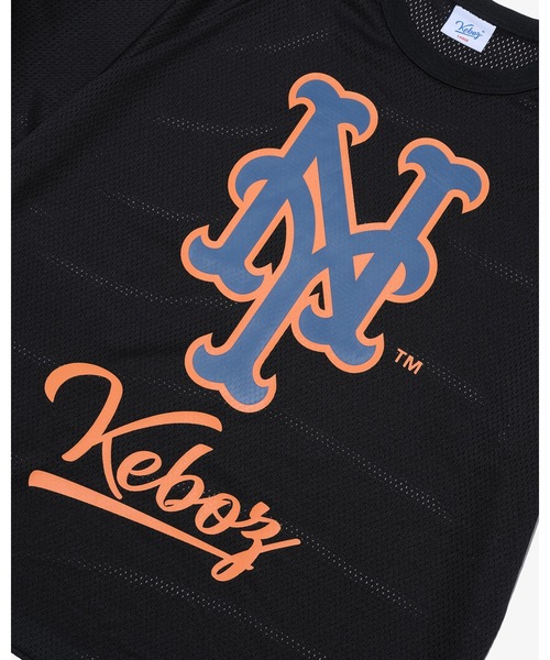 KEBOZ（ケボズ） tシャツ × MLB NEW YORK METS MESH TEE メンズ