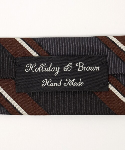 Holliday & Brown ネクタイ 「Holliday＆Brown」レジメンタル ネクタイ