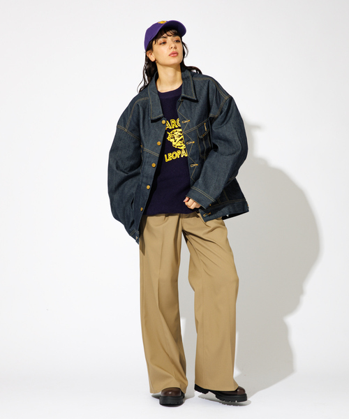 「Lee」 デニムジャケット L ブルー メンズ_画像4