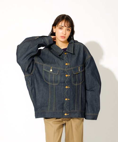 「Lee」 デニムジャケット L ブルー メンズ_画像5
