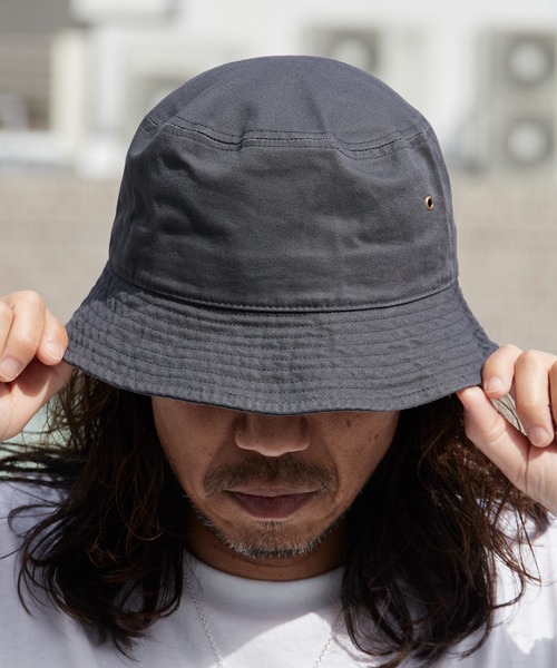 モンクレール ハット サイズL グレー 新品未使用 MONCLER（モンクレール） 帽子 ハット メンズ BUCKET HAT メンズ