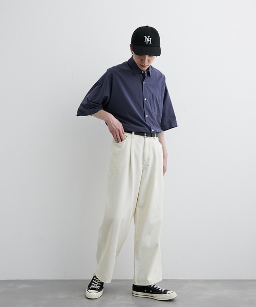 JUNRED（ジュンレッド） ワイドパンツ ジーンズ ワンタックデニム 