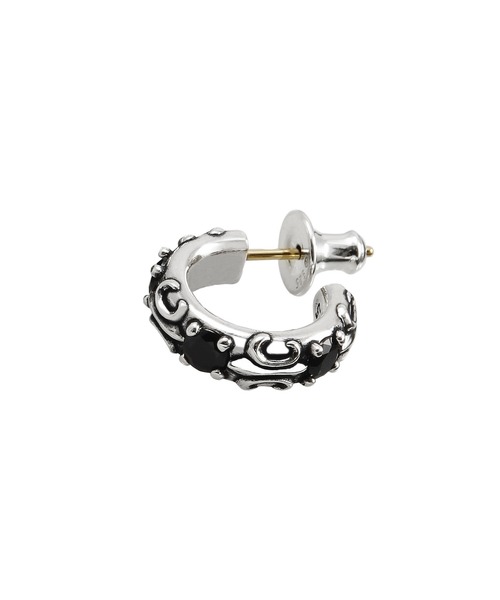 ジャスティンデイビス k18WG ダイヤクラウン フープピアス 希少 廃盤 ジャスティンデイビス k18WG ダイヤクラウン フープピアス 希少 廃盤