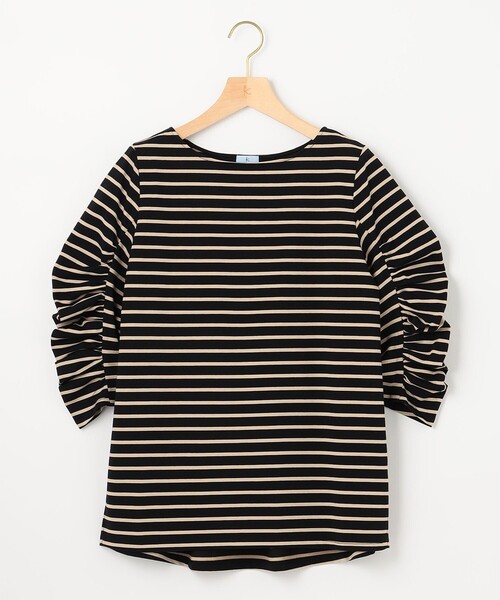 tシャツ 「洗える」プレーティングジャージーシャーリング カットソー レディース 組曲 tシャツ 「洗える」プレーティングジャージーシャーリング