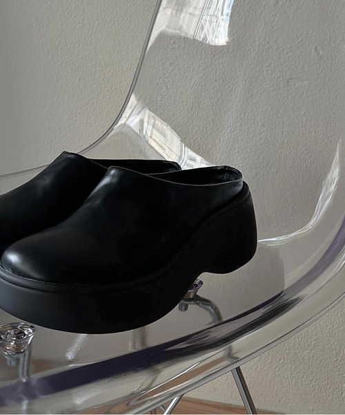 wee9s ローファー chubby flat shoes / ぽってりフォルムの厚底