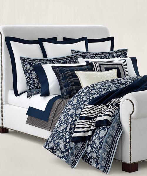 USA Ralph Lauren HOME キルティング　ベットカバー RALPH LAUREN HOME ベッド 寝具 アーガイル サティーン キルト