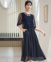 niana ドレス 2wayレースボレロパーティードレス : ZOZOTOWN