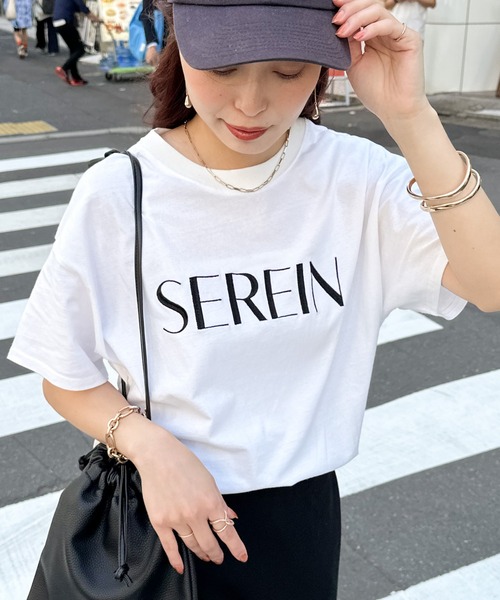 Discoat（ディスコート） tシャツ 「WEB限定」SEREIN刺繍ロゴTシャツ