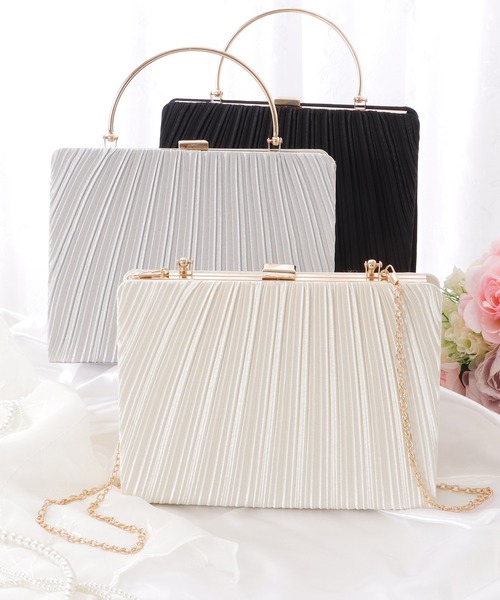 Lace Ladies クラッチバッグ パーティーバッグ スクエア型