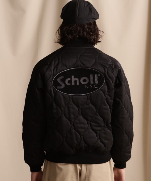 ジャケット ブルゾン 【WEB LIMITED】Schott/ショット/ ONIONQUILTED JACKET OVAL CHENILLE LOGO WEB LIMITED Schott/ショット/ ONIONQUILTED JACKET OVAL CHENILLE ポリエステル