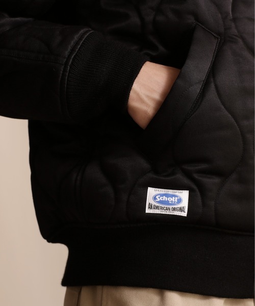 ジャケット ブルゾン 【WEB LIMITED】Schott/ショット/ ONIONQUILTED JACKET OVAL CHENILLE LOGO WEB LIMITED Schott/ショット/ ONIONQUILTED JACKET OVAL CHENILLE ポリエステル