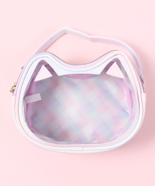 FUNALIVE ポーチ Osel 推し活 ねこモチーフ 持ち手付
