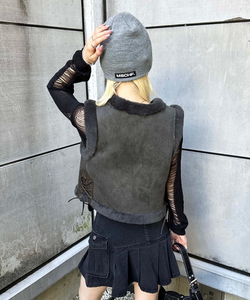 ベスト suede×fur vest レディース : ZOZOTOWN Yahoo!店 - 通販