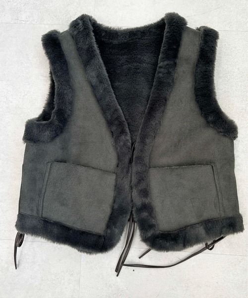 ベスト suede×fur vest レディース : ZOZOTOWN Yahoo!店 - 通販