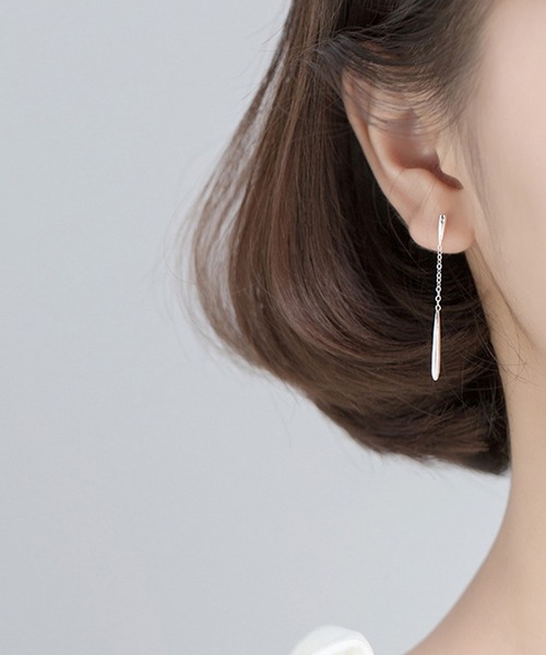 DiamondHearts ピアス しずくチェーンピアス レディース