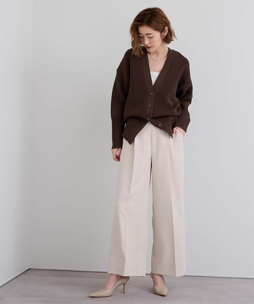 ur's（ユアーズ） カーディガン Vネックボリュームスリーブニット