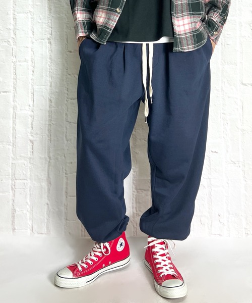 Bibiy ネイビー ストレートスウェットパンツ Bibiy ネイビー ストレートスウェットパンツ