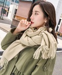 マフラー ストール 韓国マフラー カシミヤタッ...の詳細画像5