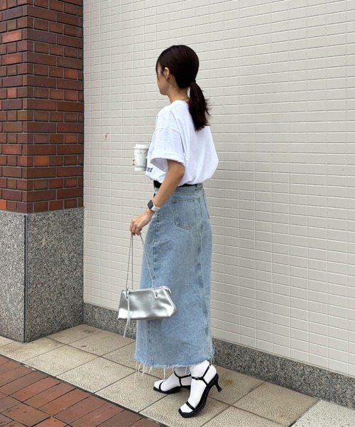 I-SOOK（アイスー） デニムスカート センタースリットデニムスカート