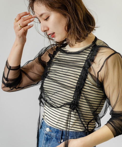 rectangle（レクタングル） tシャツ ダブルシャーリングチュール