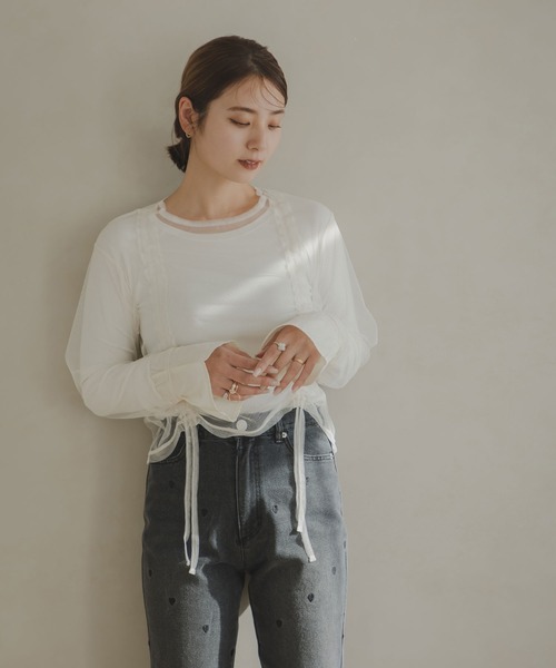 rectangle（レクタングル） tシャツ ダブルシャーリングチュール