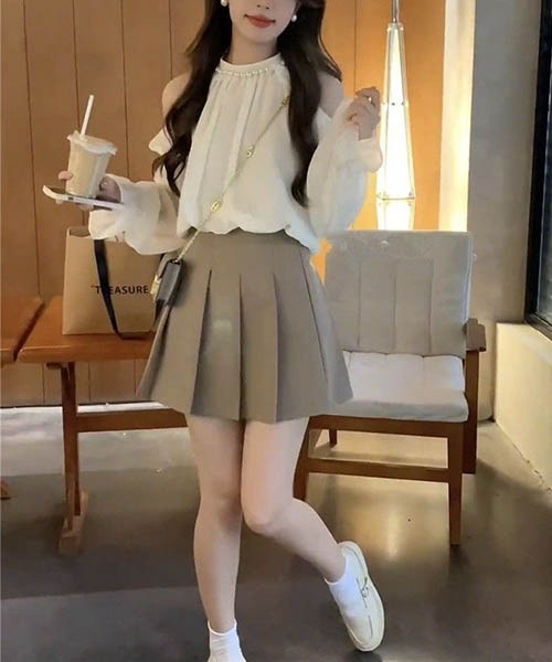 gossip!ロサンゼルス ブラウス シャツ オフショルダートップス