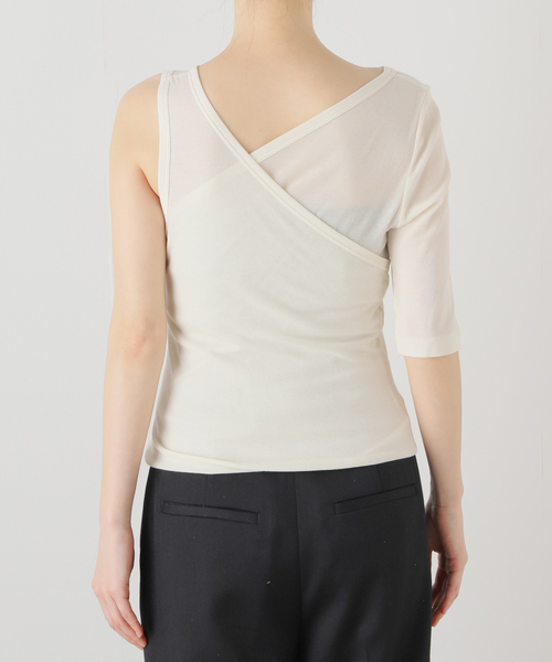 EMILY WEEK tシャツ 「babaco/ババコ」Twisted Cotton Layered