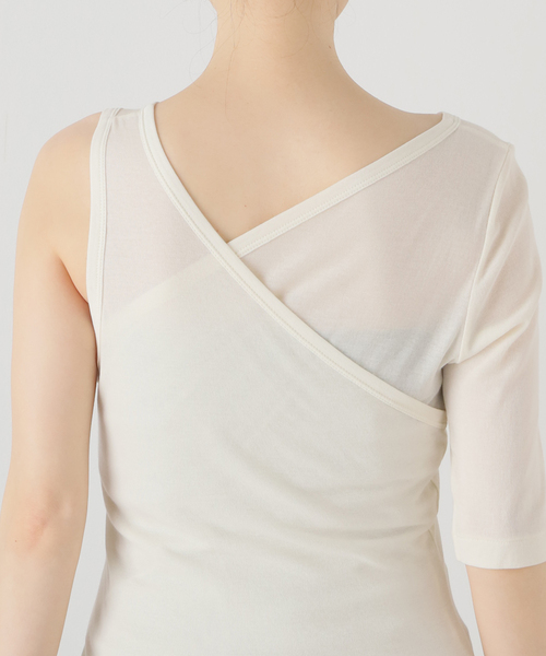EMILY WEEK tシャツ 「babaco/ババコ」Twisted Cotton Layered