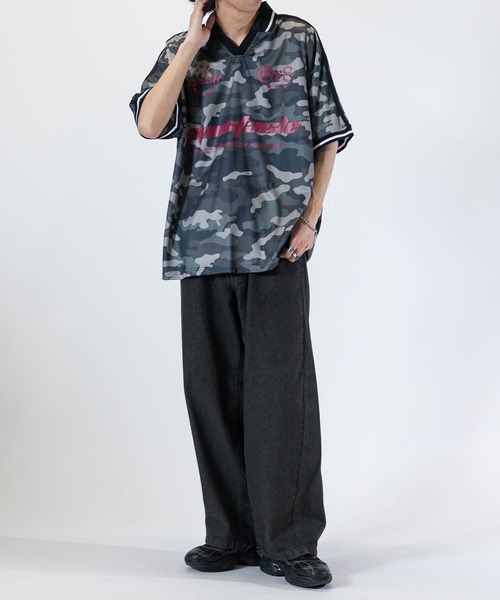 JOHN'S CLOSET tシャツ 「13」襟付き サッカーゲームTシャツ