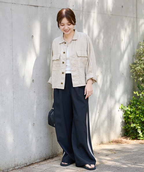 JOURNAL STANDARD パンツ ポリエステルトロラインパンツ