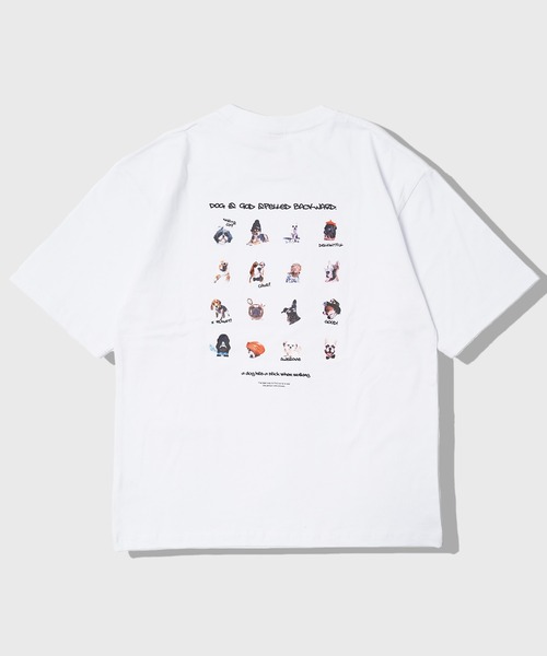 tシャツ 「unisex」転写プリント Tシャツ / パグ プリントT
