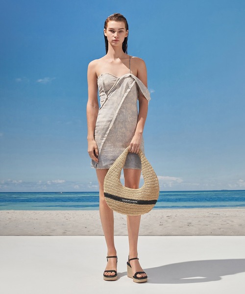 【Charles&Keith】Allegra ニットスラウチーホーボーバッグ CHARLES ＆ KEITH ハンドバッグ Allegra アレグラ ニットスロー