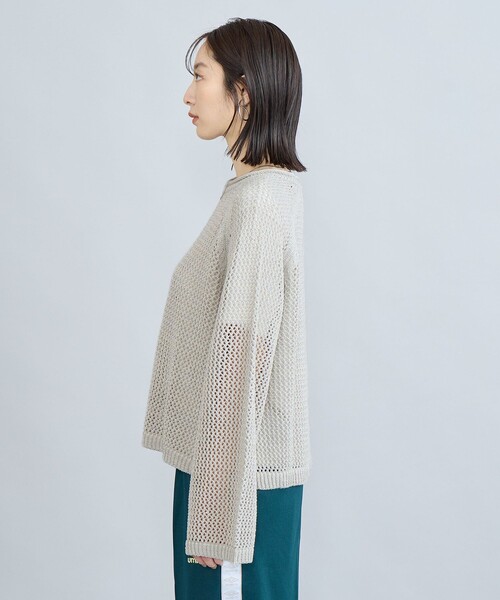 coen（コーエン） ニット セーター スパンコール＆ラメメッシュニット