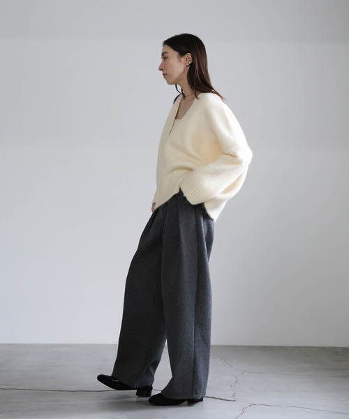 select MOCA（セレクトモカ） ニット セーター ウール混Vネック