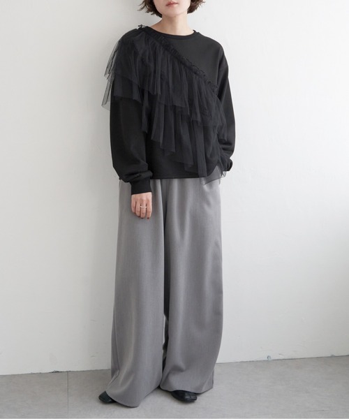 notch.（ファッション） トレーナー スウェット 裏毛xチュール