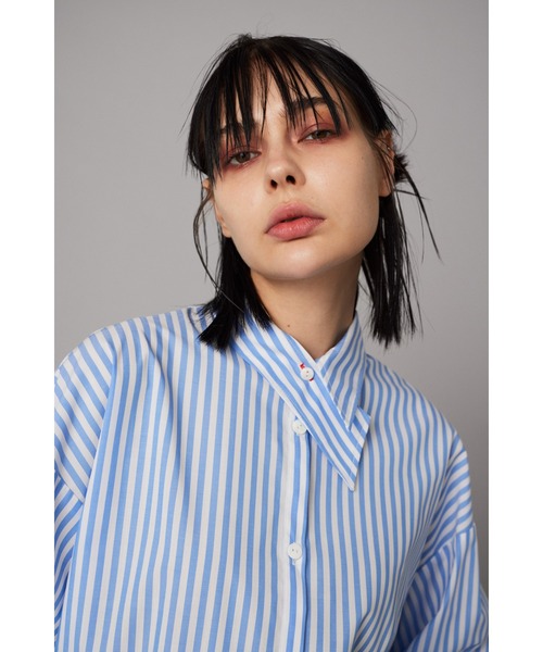 HeRIN.CYE ブラウス シャツ Asymmetry collar shirt アシンメトリー