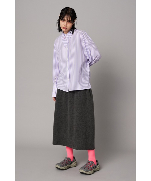 HeRIN.CYE ブラウス シャツ Asymmetry collar shirt アシンメトリー