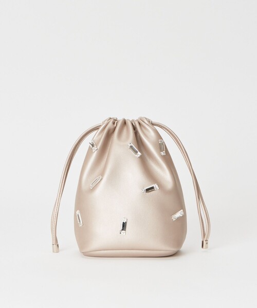 allureville ショルダーバッグ バッグ フェイクレザービジュー
