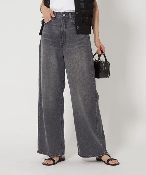 新品未使用タグ付き S'YTE サイト ワイドデニムパンツ Lサイズ green label relaxing ジーンズ デニム デニムパンツ 「size