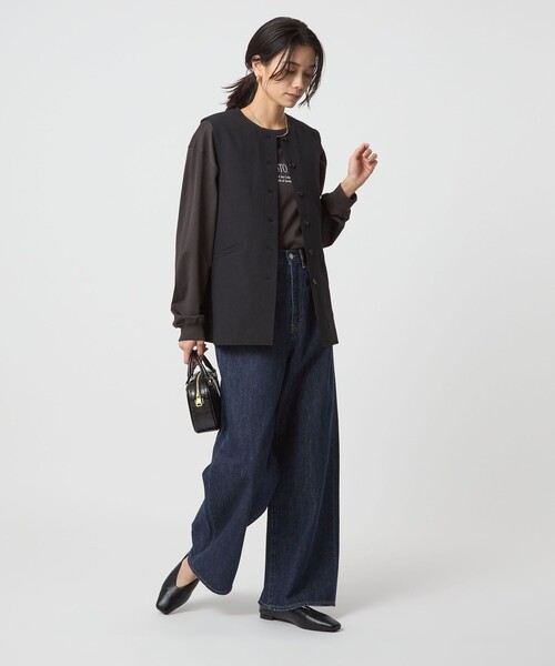 green label relaxing ワイドデニムパンツ green label relaxing ジーンズ デニム デニムパンツ 「size