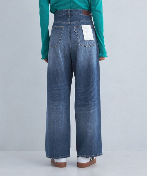 ジーンズ デニム デニムパンツ 「size SHORT/TALLあり」ワイド デニム パンツ レディースの画像
