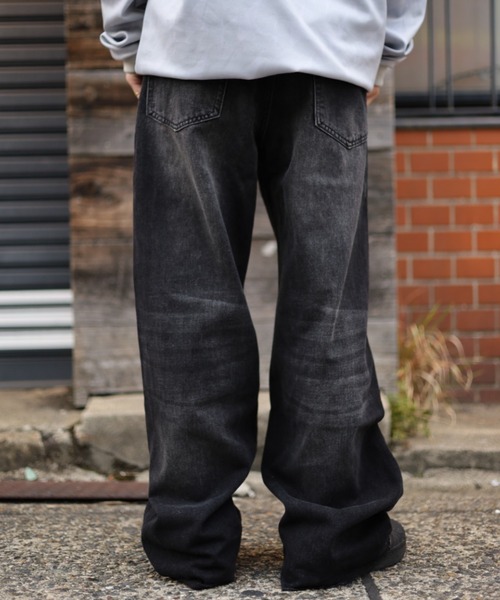 ATMARK ワイドパンツ ジーンズ 「3サイズ展開 / UNISEX 」ビンテージ